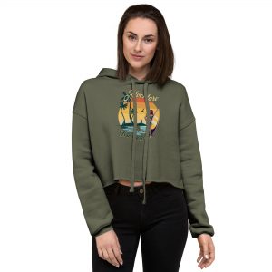 Unleash your style with the "Adventure is in My Gene" Women's Crop Hoodie.